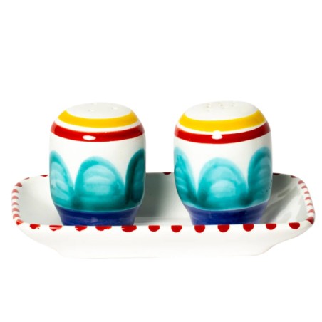 Handmade ceramic Salt Pepper Shakers Alicudi De Simone Pottery Handmade ceramic Salt Pepper Shakers Alicudi De Simone Pottery